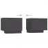 Comoda TV cu lumini LED, gri, 300 x 35 x 40 cm