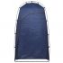 Toaletă portabilă pentru camping, cu cort albastru, 10+10 L