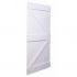Ușă glisantă cu set feronerie, alb, 100x210 cm, lemn masiv pin