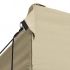 Foldable Tent Pop-Up with 4 Side Walls, crem, 3 x 4.5 m