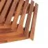 Balansoar sezlong din lemn de acacia, maro, 149 x 60 x 86 cm