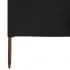 Paravan anti-vant cu 3 panouri, negru, 400 x 120 cm