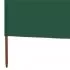 Paravan anti-vant cu 6 panouri, verde, 800 x 120 cm