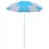Umbrelă de plajă adăpost, albastru și alb, 180 cm, țesătură