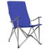 Set 2 bucati scaune de camping pliabile, albastru, 73 x 55 x 95 cm