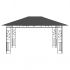 Pavilion cu plasa anti-tantari, antracit, 4 x 3 x 2.73 m