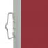 Copertina laterala retractabila de terasa, rosu, 140 x 300 cm