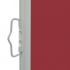 Copertina laterala retractabila de terasa, rosu, 80 x 300 cm