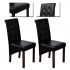 Set 2 bucati scaune de bucatarie, negru, 43 x 52 x 95 cm