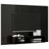 Comoda TV de perete, negru lucios, 135 x 23.5 x 90 cm