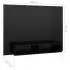 Comoda TV de perete, negru lucios, 120 x 23.5 x 90 cm