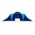Cort camping textil, albastru închis, 400 x 185 cm