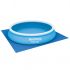 Panza de sol pentru piscina Flowclear, albastru, 396 x 396 cm