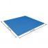 Panza de sol pentru piscina Flowclear, albastru, 488 x 488 cm