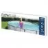 Scara de piscina cu 4 trepte Flowclear, gri, 107 cm