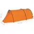 Cort de camping, gri si portocaliu, 175 x 105 cm