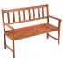 Banca de gradina cu perna, gri cu model, 120 x 50 x 4 cm