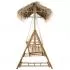 Balansoar cu 2 locuri, verde deschis, 135 x 99 x 202 cm