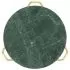 Masuta cafea verde 65x65x42 cm piatra naturala aspect marmura, verde, 65 x 65 x 42 cm