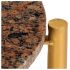 Masuta de cafea maro 60x60x35 cm piatra cu textura de marmura, maro, 60 x 60 x 35 cm
