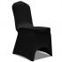 Set 24 bucati huse de scaun elastice, negru