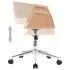 Set 2 bucati scaune de bucatarie pivotante, crem, 59.5 x 58 x 74 cm