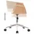 Set 6 bucati scaune de bucatarie pivotante, crem, 59.5 x 58 x 74 cm
