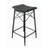 Scaun bar Darton, Negru, 30x40x71 cm, UnicSpot