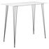 Set mobilier de bar, 7 piese, alb și negru