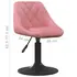  Scaun Bar Roz 46x44x(62,5-77,5) cm Catifea