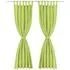  Draperii micro-satin cu bride, 2 buc, 140 x 245 cm, verde