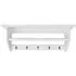  Cuier de haine, stil baroc, alb, MDF