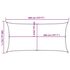  Pânză dreptunghiulară pentru parasolar, HDPE, 2 x 4 m, antracit