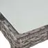  Set mobilier de exterior cu perne, 9 piese, gri, poliratan
