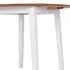 Masă de bucătărie extensibilă, rotund, MDF, alb