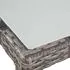 Set mobilier de exterior cu perne, 5 piese, gri, poliratan  
