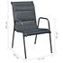  Set mobilier de exterior, 5 piese, negru, oțel