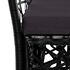  Set mobilier de exterior, 7 piese, negru, poliratan