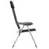  Scaune de camping pliante, 4 buc., negru, aluminiu