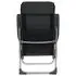  Scaune de camping pliante, 4 buc., negru, aluminiu