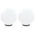  Lămpi bol cu LED, 2 buc, sferice, 40 cm, PMMA