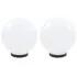  Lămpi bol cu LED 2 buc, sferice, 25 cm, PMMA
