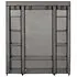  Șifonier cu bare și compartimente, gri, 150x45x176 cm, textil
