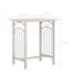  Set mobilier de bar, 3 piese, lemn și oțel