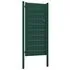  Poartă de gard, verde, 100x124 cm, PVC și oțel  