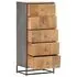  Dulap cu sertare, 45 x 30 x 100 cm, lemn masiv reciclat