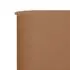  Paravan anti-vânt cu 3 panouri, gri taupe, 400 x 80 cm, textil