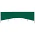  Paravan anti-vânt cu 5 panouri, verde, 600 x 80 cm, textil