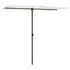  Umbrelă de soare de grădină stâlp aluminiu alb nisipiu 2x1,5 m