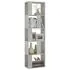 Bibliotecă/Separator, gri beton, 45x24x159 cm, lemn prelucrat